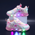 Scarlet | Women's Light-Up Sneakers with Rainbow Detail