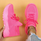 Scarlet | Comfortable Lace-Up Sneakers with Orthopedic Support