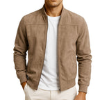 Nate | Modern minimalist bomber zip jacket