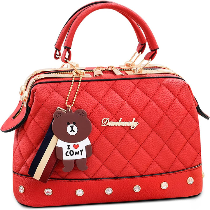 Fiorenza | Diamond Quilted Crossbody Handbag