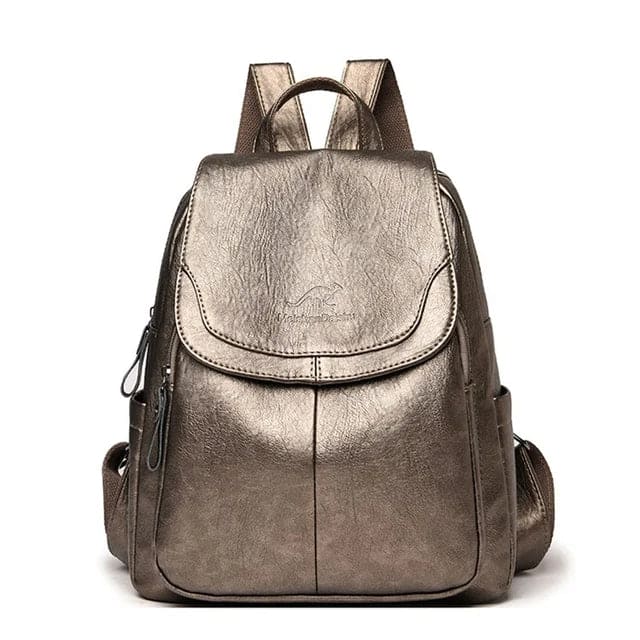 Allena - Anti-theft backpack made of leather