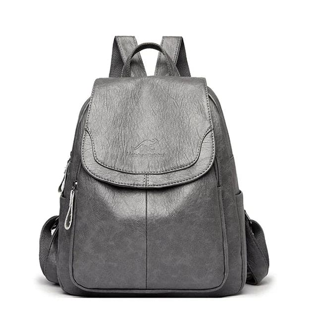 Allena - Anti-theft backpack made of leather