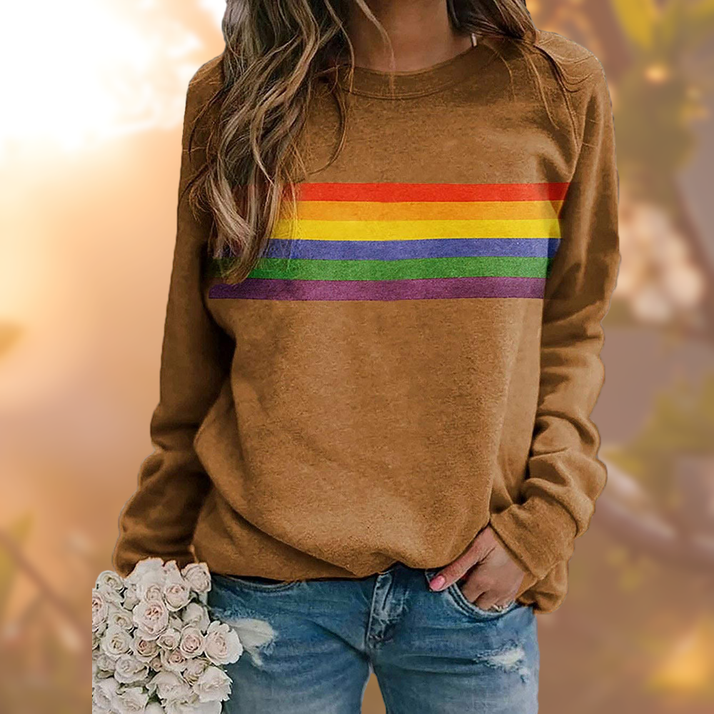 Scarlet | Comfortable Women's Crew Neck Pullover with Stripes