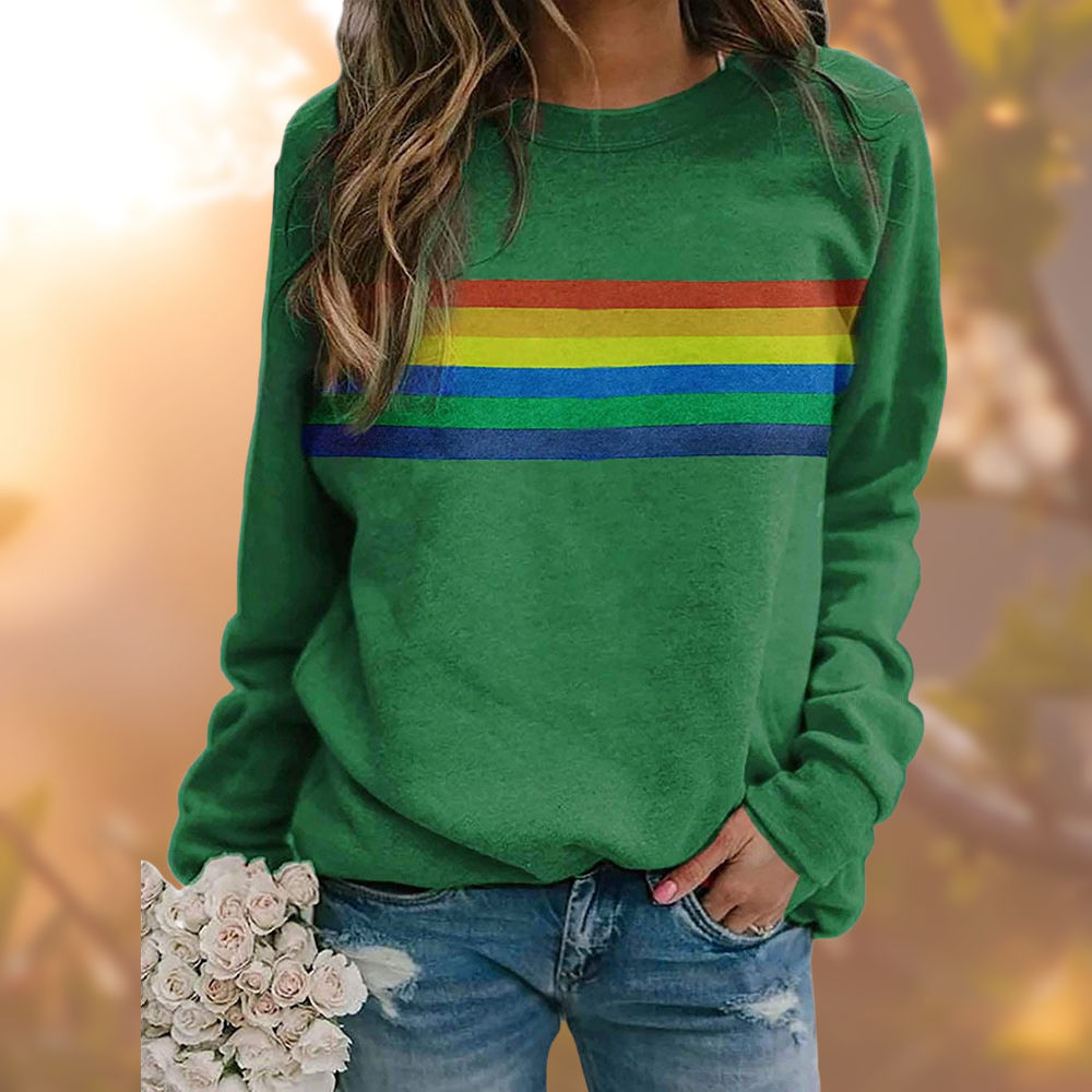 Scarlet | Comfortable Women's Crew Neck Pullover with Stripes