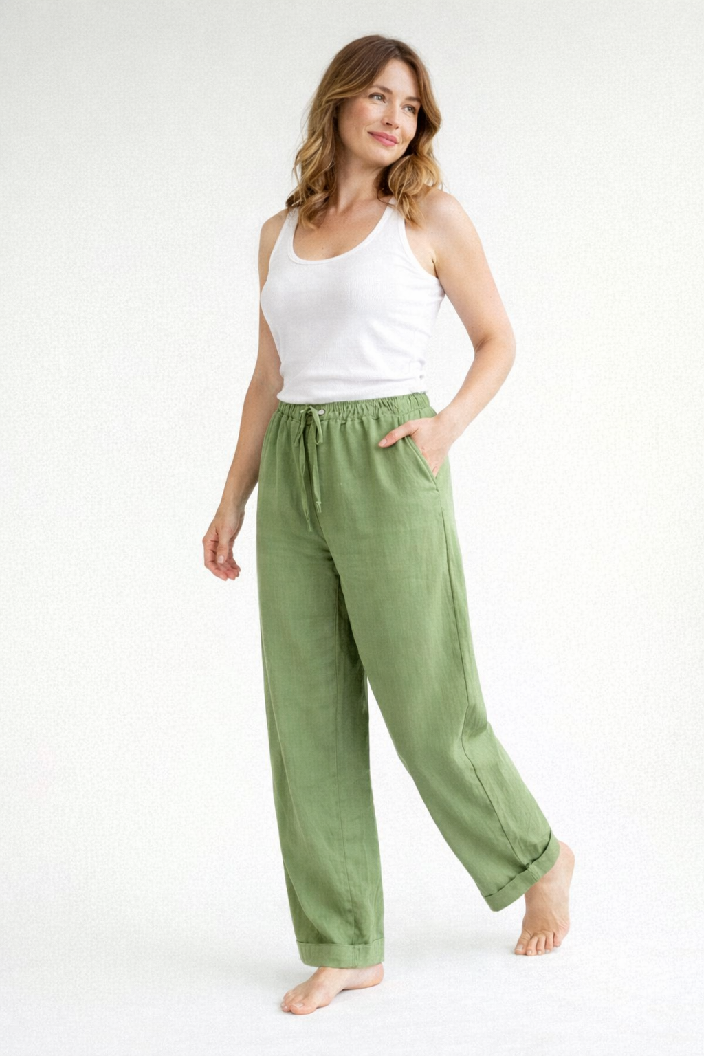Scarlet | Women's Casual Drawstring Pants with Relaxed Fit