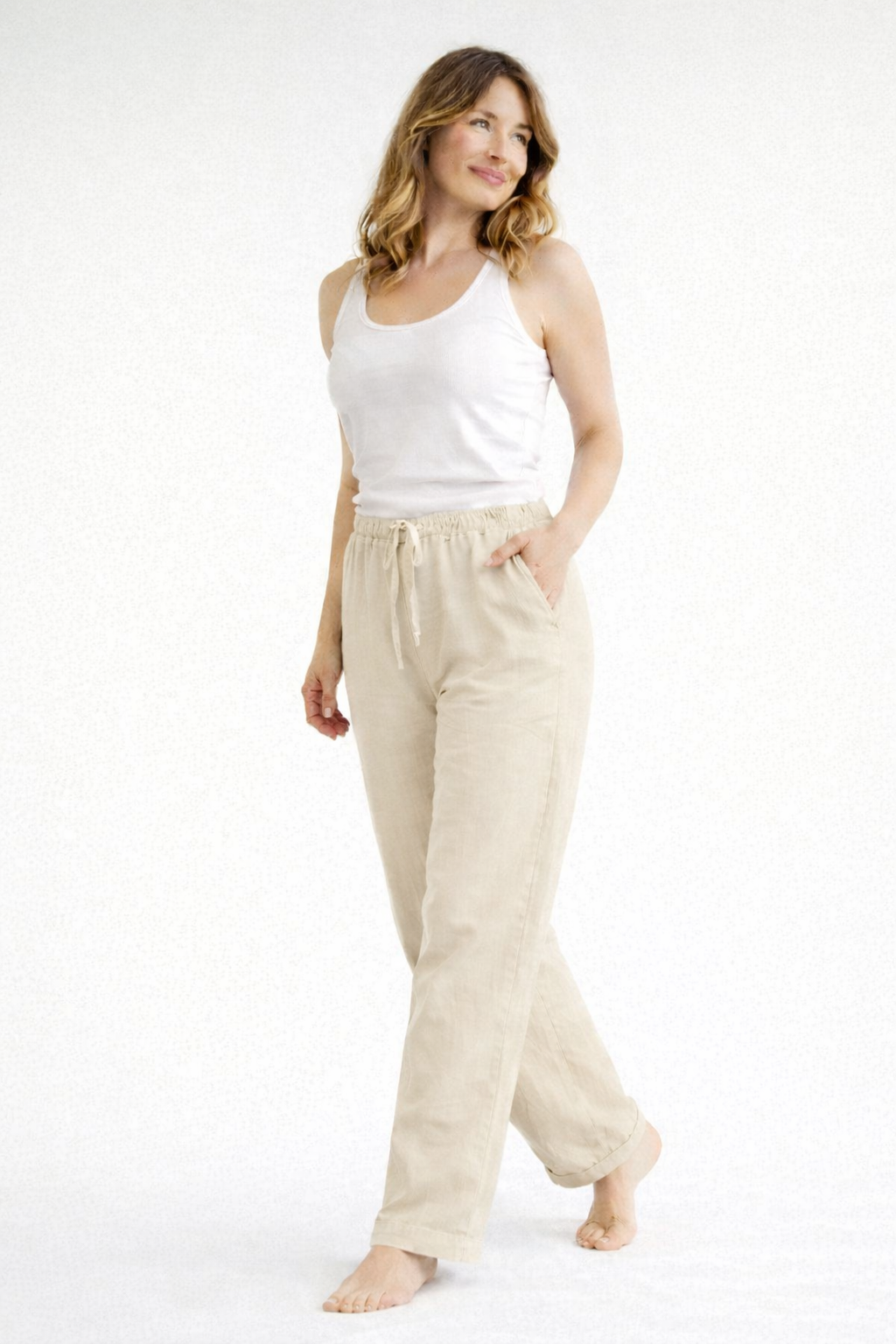 Scarlet | Women's Casual Drawstring Pants with Relaxed Fit