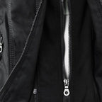 Scarlet | Women's Fitted Hooded Faux Leather Jacket