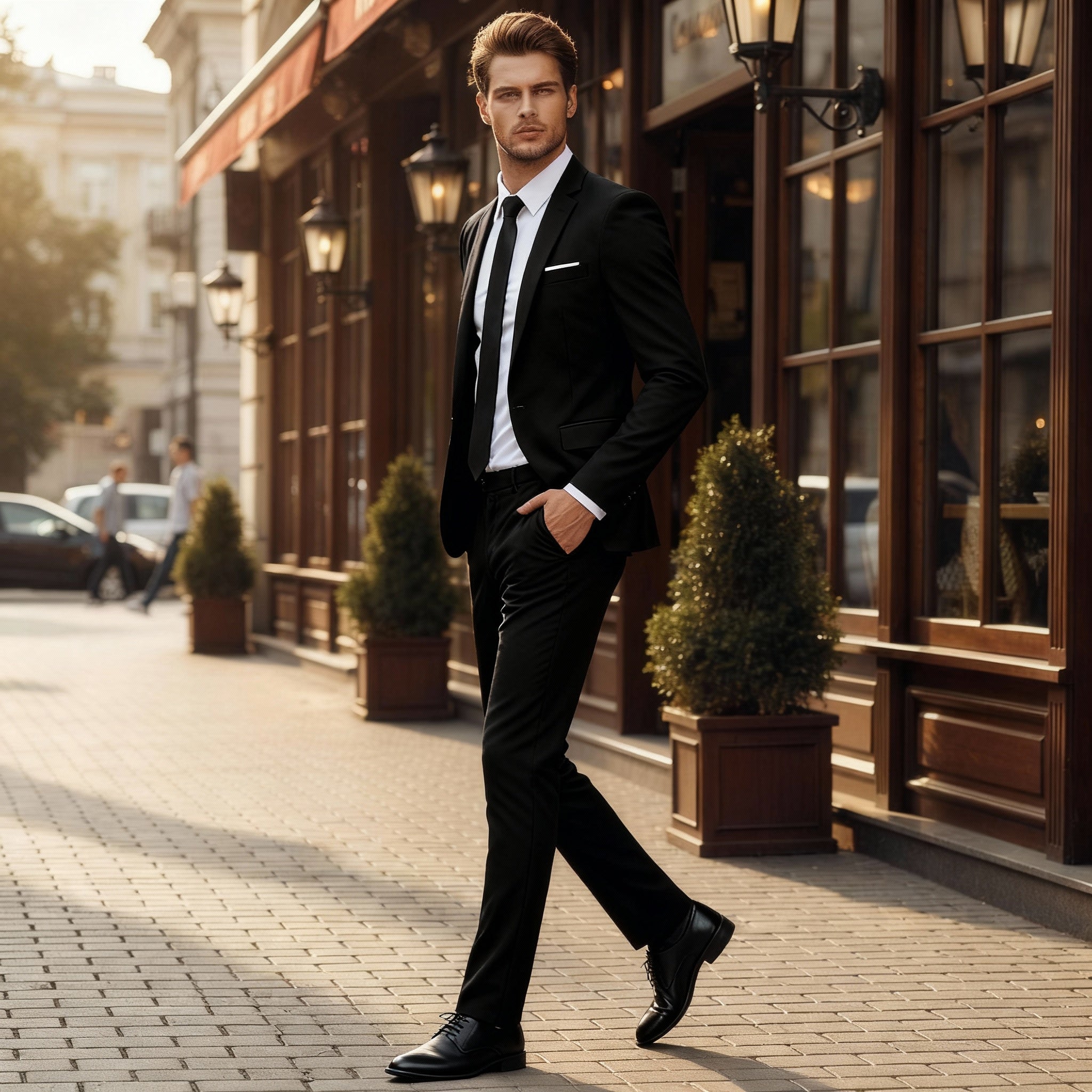 Jackson | Men's Two-Piece Business Suit with Blazer and Trousers