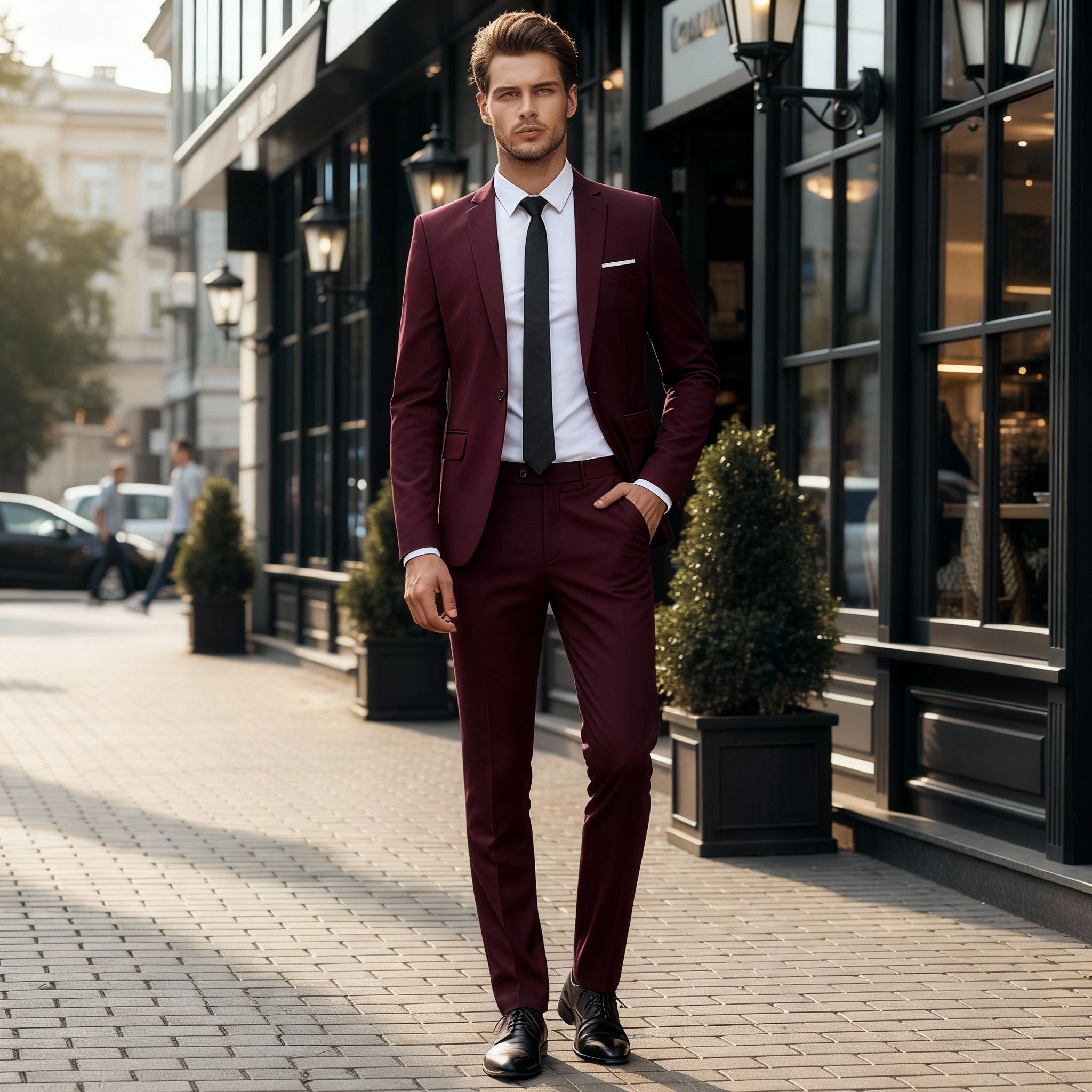 Jackson | Men's Two-Piece Business Suit with Blazer and Trousers