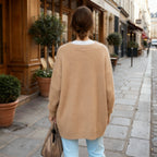 Scarlet | Women's Casual Knitted Cardigan with Button-Up Front