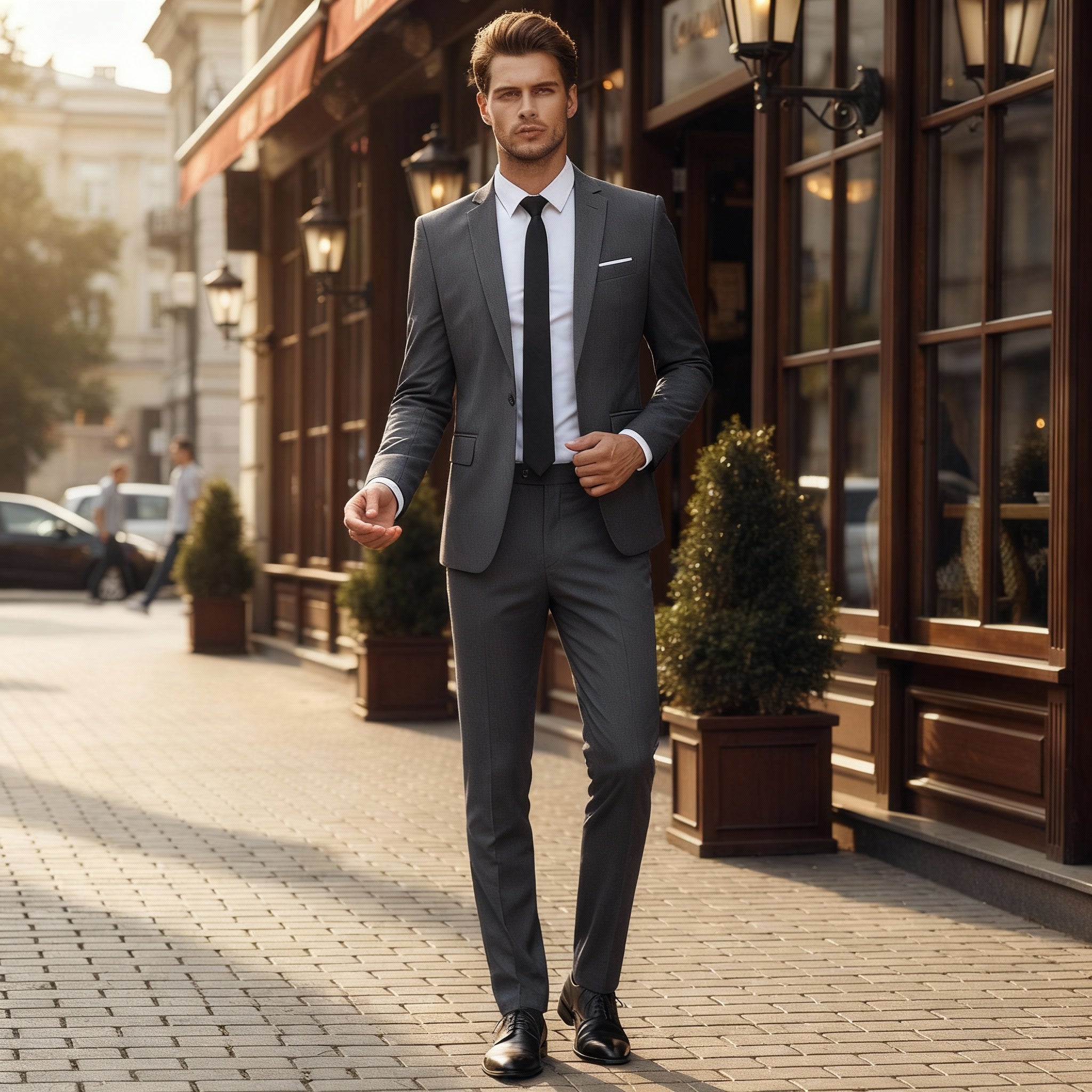 Jackson | Men's Two-Piece Business Suit with Blazer and Trousers