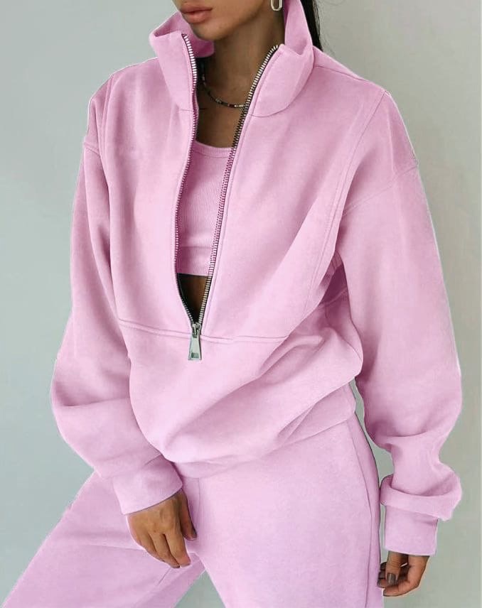 Annabelle | Women’s casual two-piece set with zip pullover