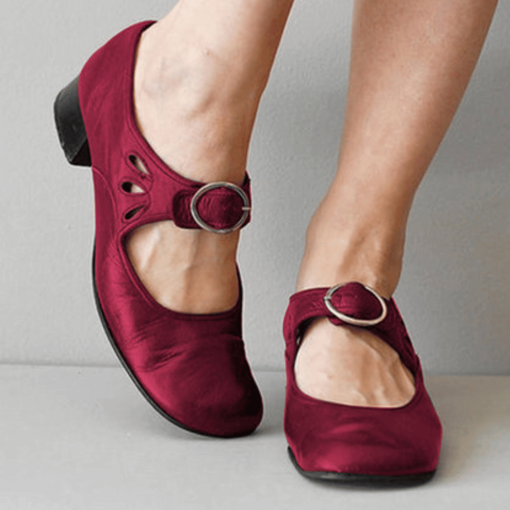 Scarlet | Women's Comfortable Mary Jane Sandal with Buckle Strap