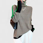 Savannah | Sophisticated knit sweater with contrast trim