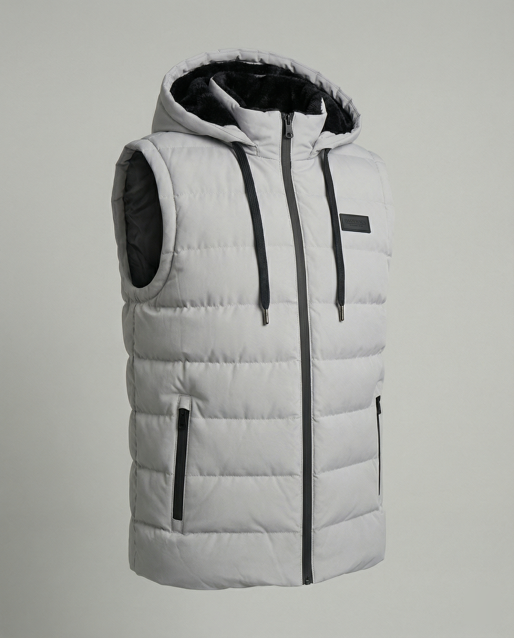 Benjamin | Hooded Puffer Vest with Zip Closure