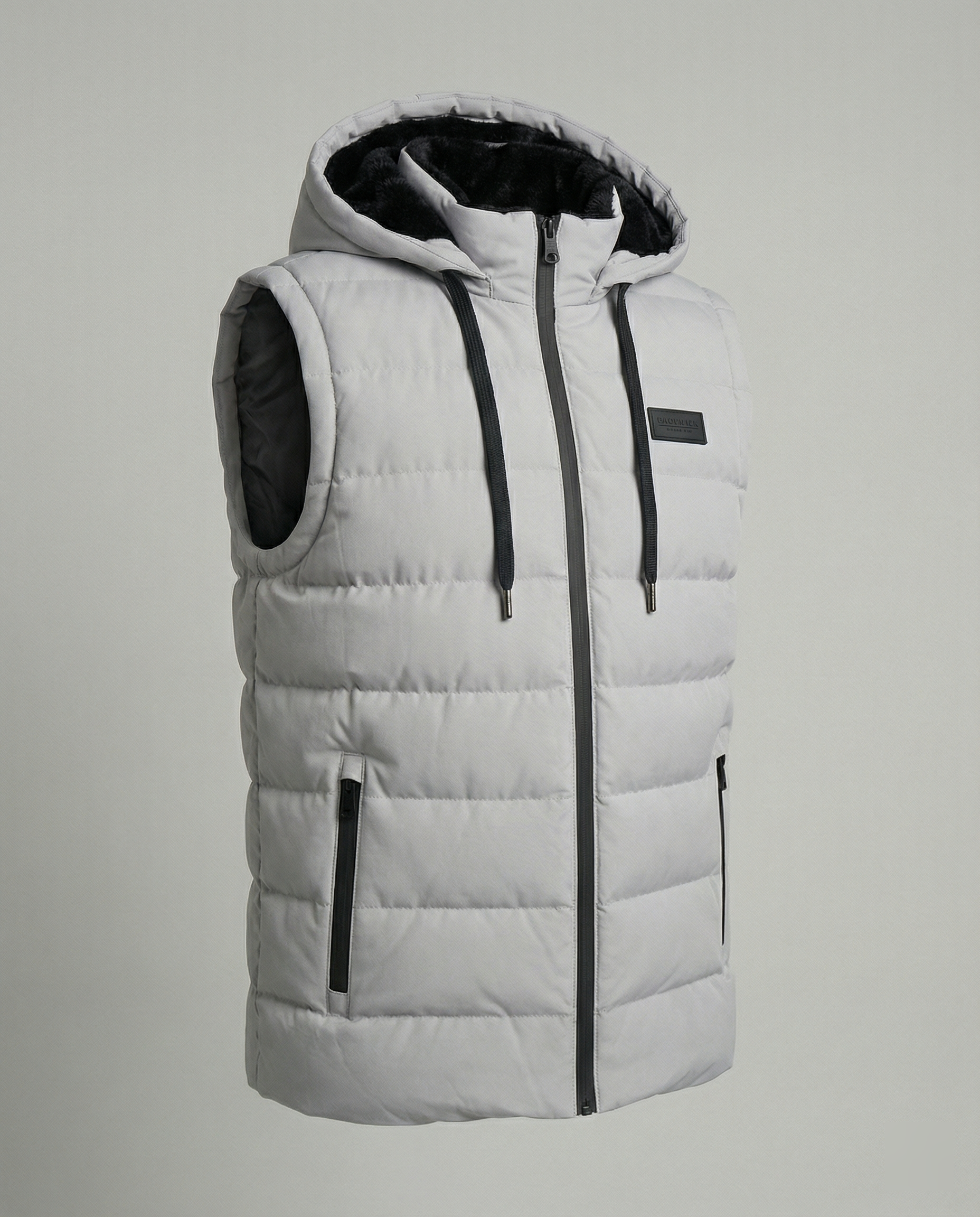 Benjamin | Hooded Puffer Vest with Zip Closure