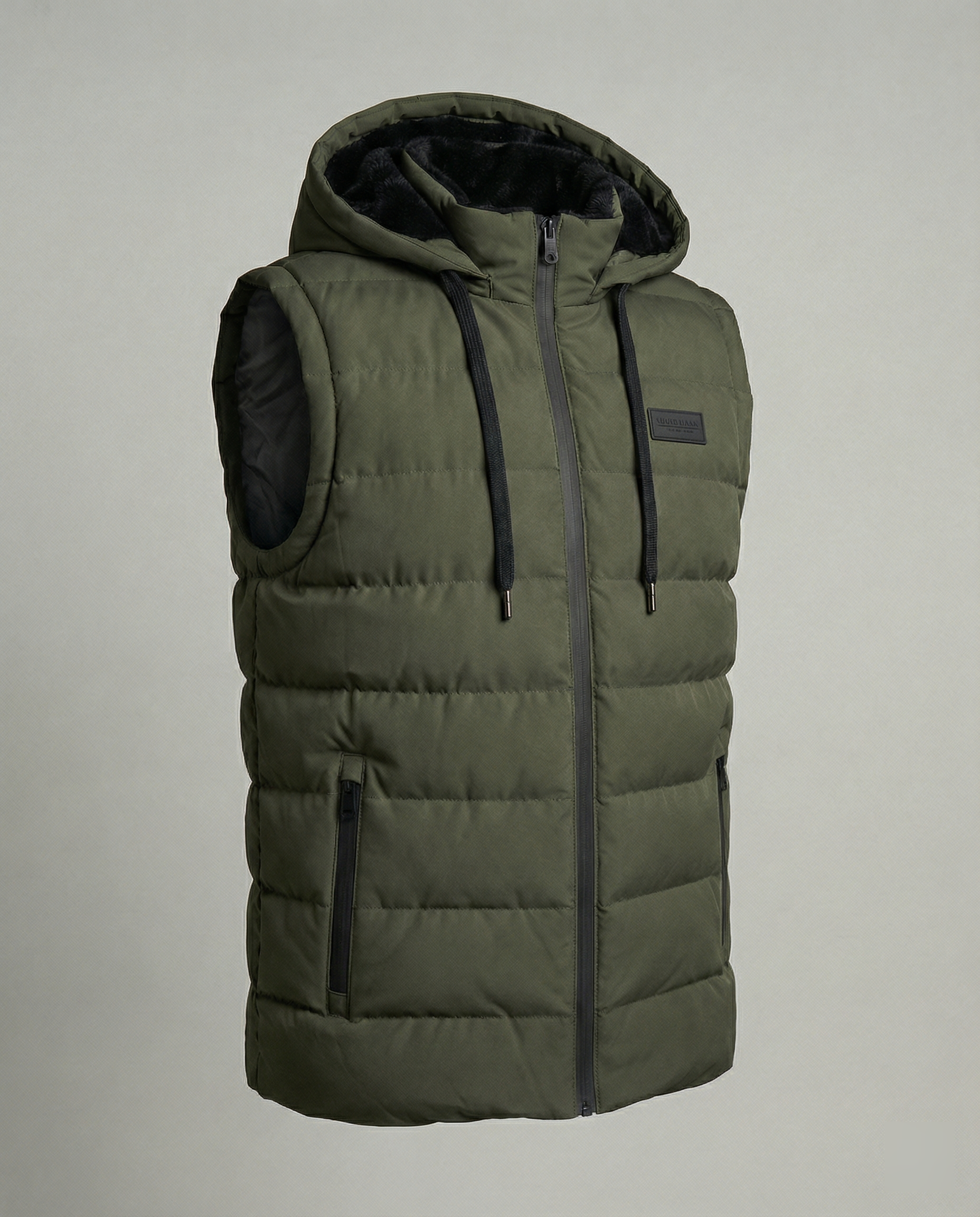 Benjamin | Hooded Puffer Vest with Zip Closure