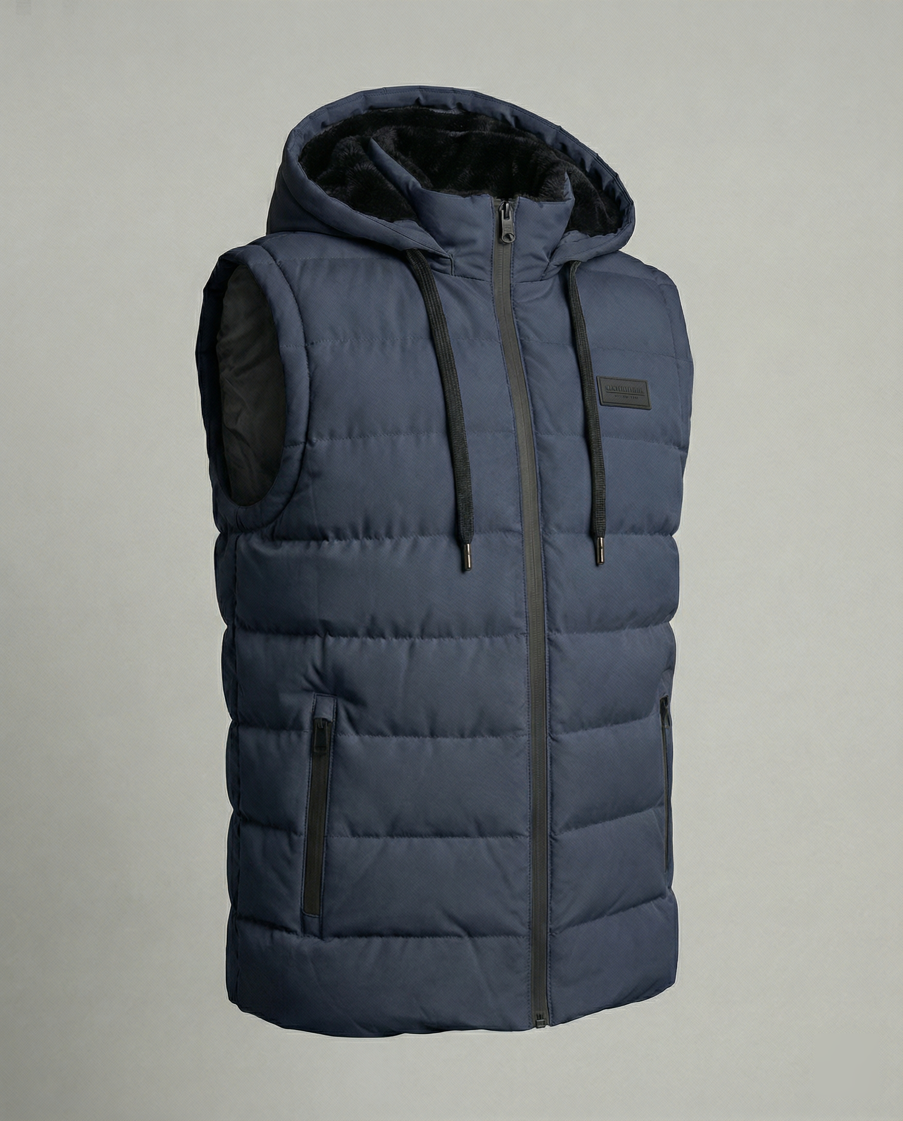 Benjamin | Hooded Puffer Vest with Zip Closure