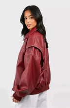 Scarlet | Women's Oversized Jacket with Zip Closure