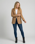 Scarlet | Women's Tailored Classic Fit Blazer with Long Sleeves