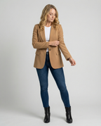 Scarlet | Women's Tailored Classic Fit Blazer with Long Sleeves