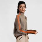 Savannah | Sophisticated knit sweater with contrast trim