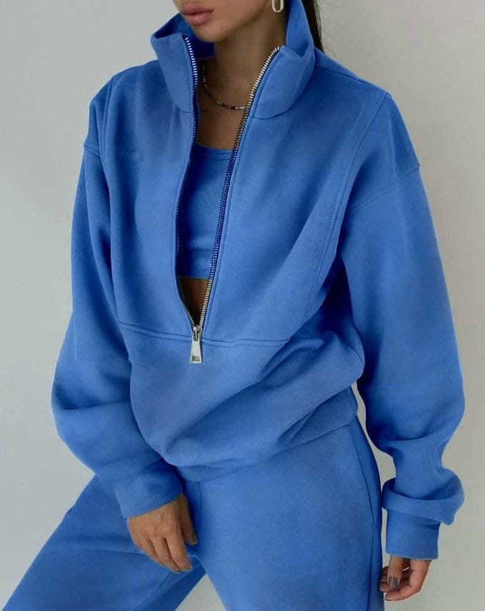 Annabelle | Women’s casual two-piece set with zip pullover
