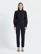 Broderie Anglaise Puff-Sleeve Blouse