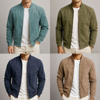 Nate | Modern minimalist bomber zip jacket