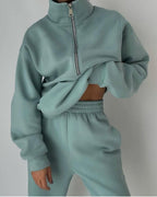 Annabelle | Women’s casual two-piece set with zip pullover