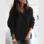 Zara | Women’s zip up ribbed sweater with soft knit feel