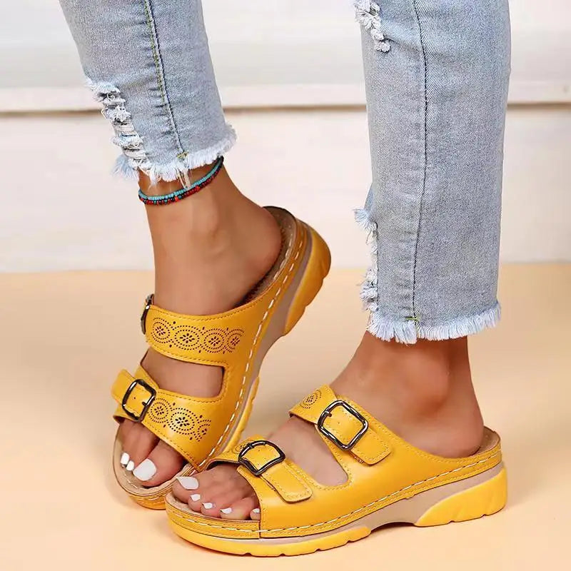 Scarlet | Women's Orthopedic Sandals with Adjustable Buckle