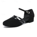 Scarlet | Women's Black Dance Shoes with Ankle Strap