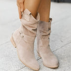 Scarlet | Women's Faux Suede Slouchy Boots with Plush Lining