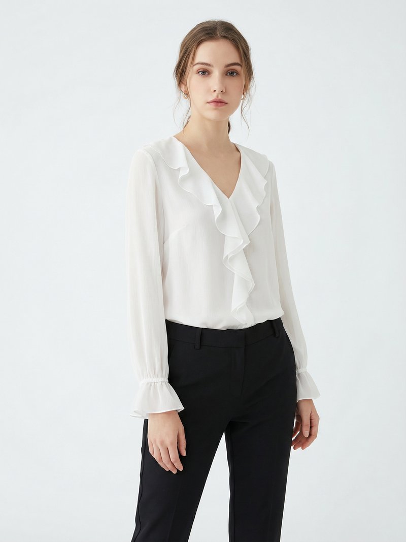 Ruffle-Hem Sundress with Smocked Bodice