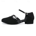 Scarlet | Women's Black Dance Shoes with Ankle Strap