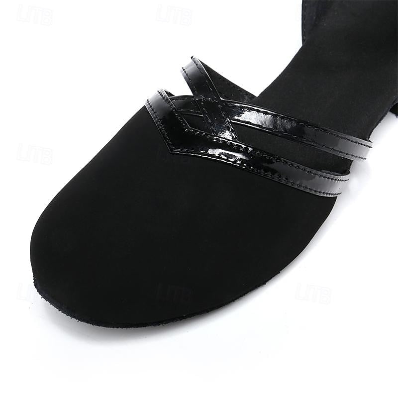 Scarlet | Women's Black Dance Shoes with Ankle Strap